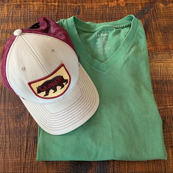 L.L. Bean Other - LL Bean T Shirt and Hat // Carefree Unshrinkable